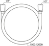Ravak X07P339 Душевой шланг 200 см, SilverShine 914.02