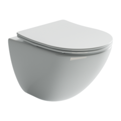 Ceramica Nova Mono CN1905 Подвесной унитаз c ультра тонким сидением с функцией плавного закрытия, цвет: белый фото