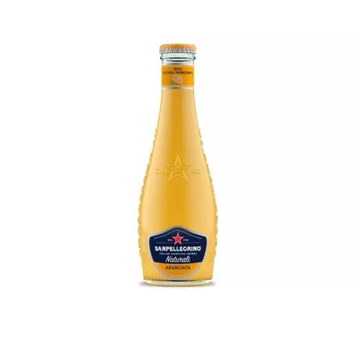 Напиток безалкогольный SanPellegrino сильногазированный с соком апельсина Naturali Aranciata 0.2 л - 4 шт