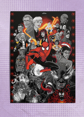 Открытка "Ultimate Spider-Man Tribute: Black & White & Red"