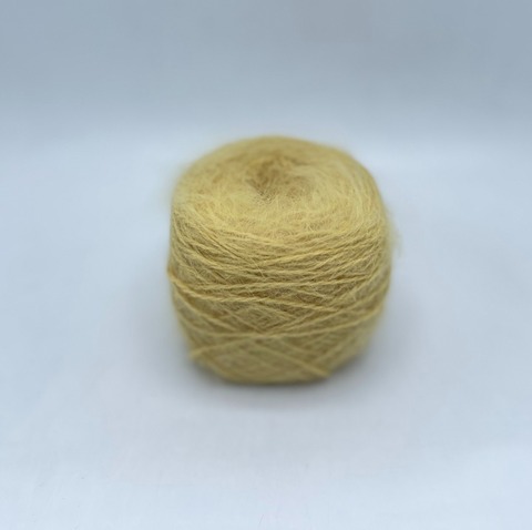 Luxury Selection by Ri.Go(пр.Италия), art- Angora Spiky ,2/900 450 м/100гр, 80%Ангора 20%Полиамид , цвет-Приглушенно-желтый ,арт.27257