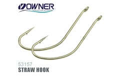 53157 № 12 Крючки OWNER Straw Hook-Brown / продажа от 5 уп.