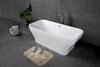 BelBagno BB73-1700-750 Отдельностоящая акриловая ванна в комплекте со сливом-переливом, цвет: белый