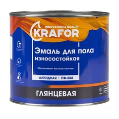 ЭМАЛЬ ПФ-266 ЗОЛОТИСТАЯ  1,9 КГ (6) "KRAFOR"---