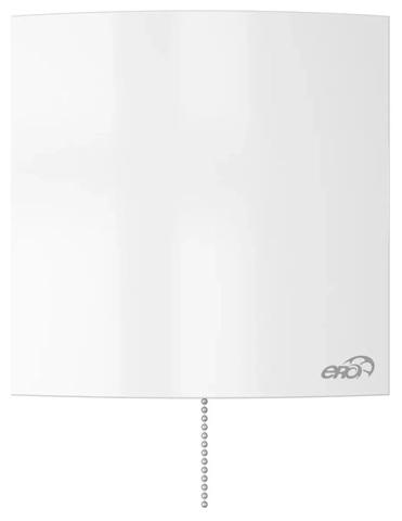 QUADRO 5C-02, Вентилятор осевой вытяжной с обратным клапаном, шнуровым тяговым выключателем D123