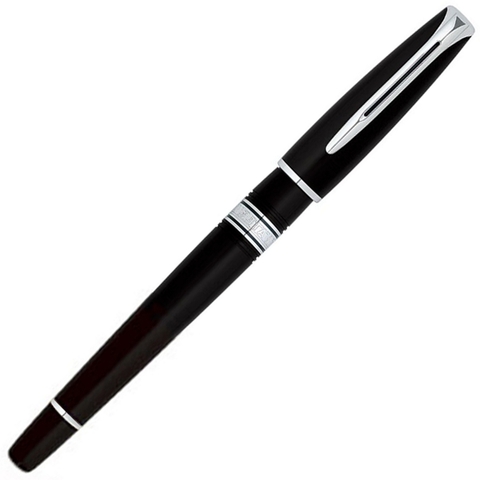 Ручка перьевая Waterman Charleston Ebony Black CT, F (S0701030)