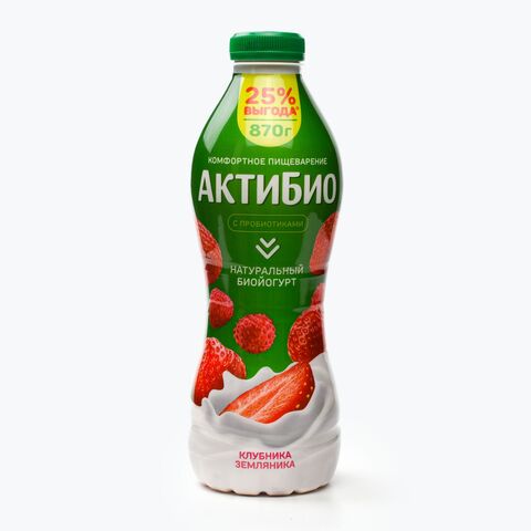 АктиБИО питьевой клубника-земляника 870гр
