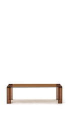 Журнальный столик Adularia из стекла коричневого цвета 140 x 60