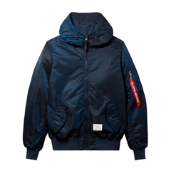 Бомбер Alpha Industries L-2B Hooded Gen II Replica Blue (Синий)