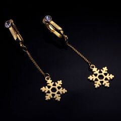 UPKO Подвески-клипсы Non-pierced clitoral jewelry dangle with snowflake для половых губ и клитора