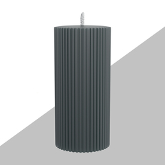 Декоративная свеча 7х15см SCANDYLAB Empire Grey SL-EM03