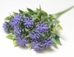 Искусственная зелень Цветочные шишечки , букет 5 веток, 30 см.