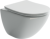 Ceramica Nova Mono CN1905 Подвесной унитаз c ультра тонким сидением с функцией плавного закрытия, цвет: белый