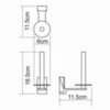 WasserKRAFT Exter K-5297 Держатель туалетной бумаги, цвет: бронза