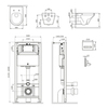Am.Pm IS450A38.501700 Инст с клав Touchless Pro стекло. чёрн с подв унит Inspire FlashClean с сид м/л
