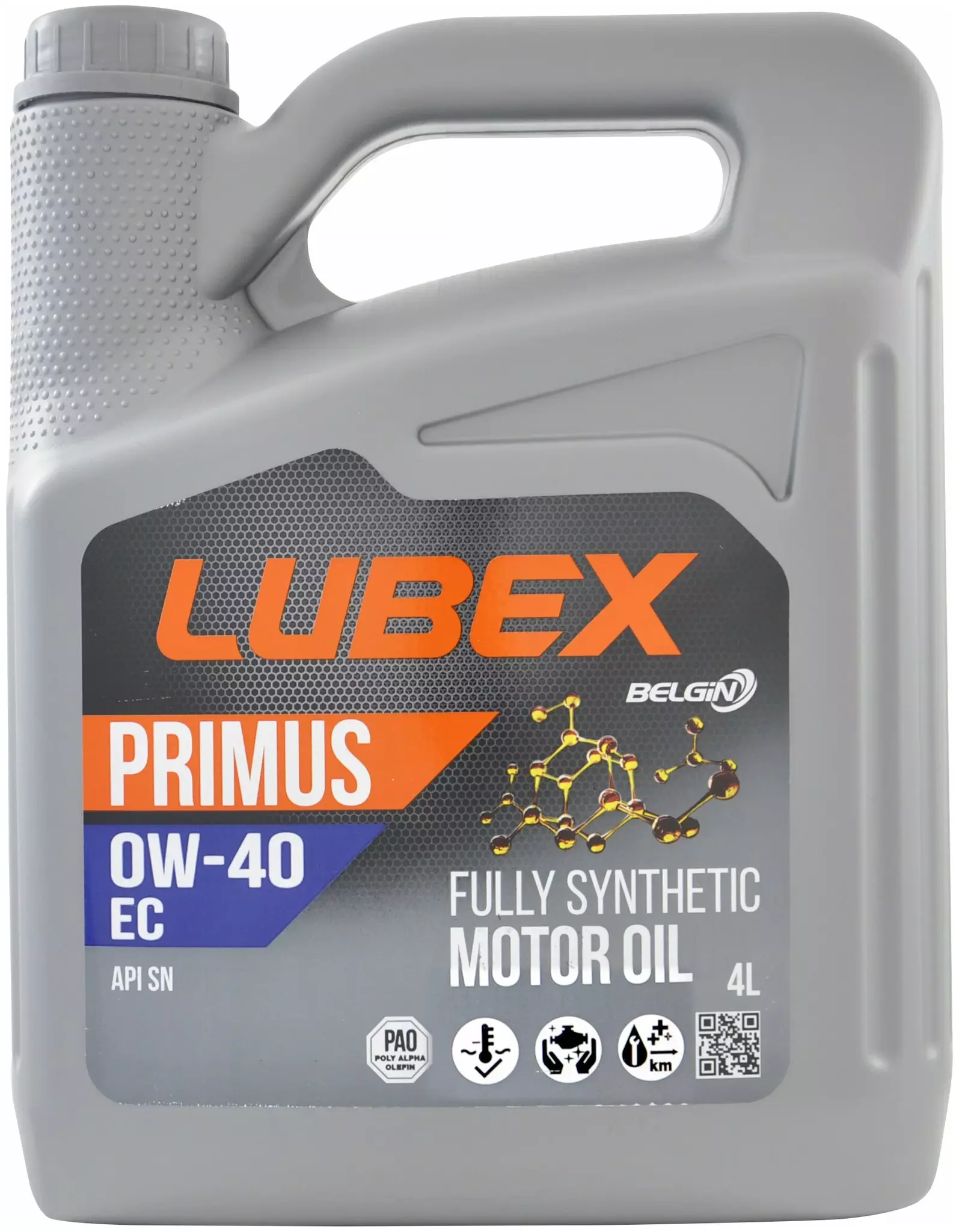 Моторное масло LUBEX PRIMUS EC 0W-40 синтетическое 4л