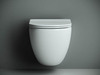 Ceramica Nova Mono CN1905 Подвесной унитаз c ультра тонким сидением с функцией плавного закрытия, цвет: белый
