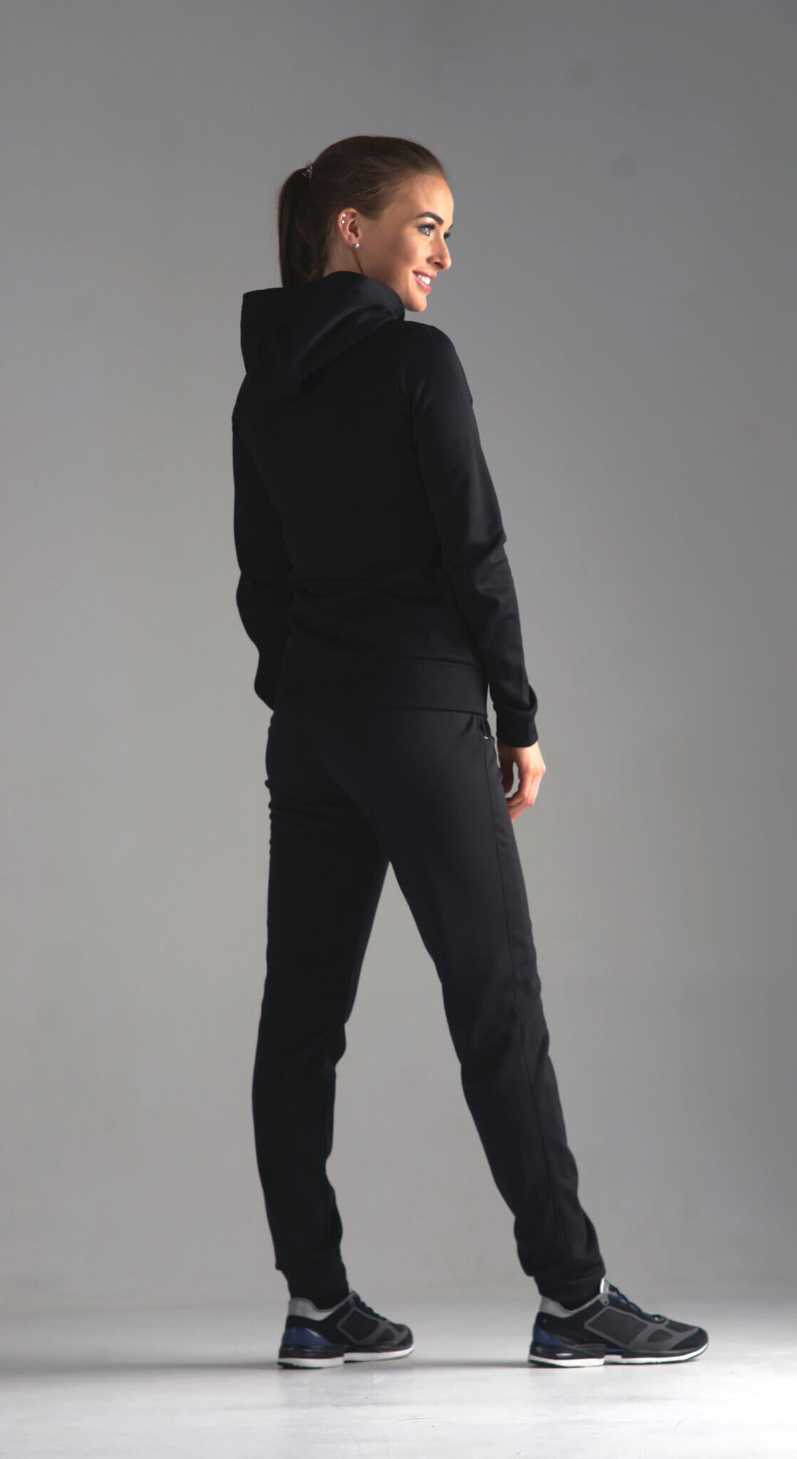 Nordski Hood Base спортивный костюм женский black-orange - 6