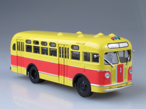 ZIS-155 bus 1949 red-yellow 1:43 AutoHistory