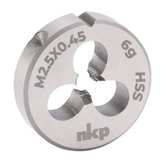 Плашка М 2,5х0,45 DINEN22568 HSS 6g 16х5мм NKP 240025N