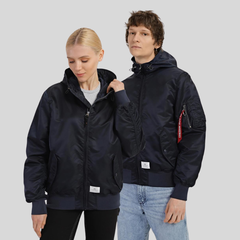Бомбер Alpha Industries L-2B Hooded Gen II Replica Blue (Синий)