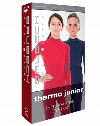 Brubeck Thermo Nilit Heat детская терморубашка черный