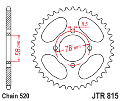 Звезда ведомая JTR815 35