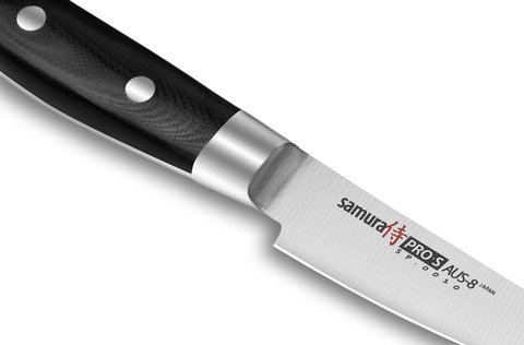 Нож кухонный стальной овощной Samura PRO-S SP-0010/K