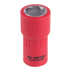 KING TONY (2335VE12M) Головка торцевая диэлектрическая шестигранная 1/4", 12 мм