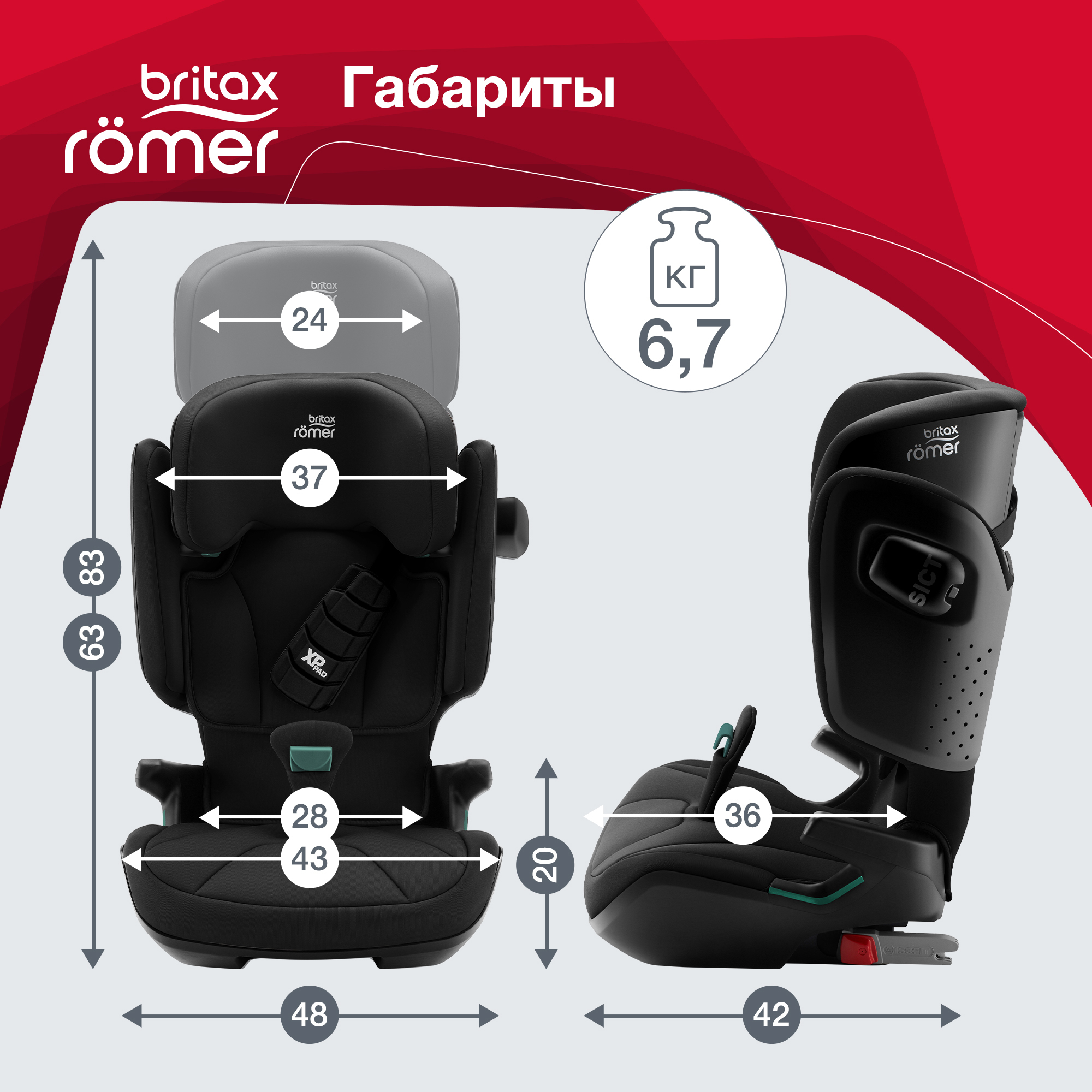 Britax Roemer Kidfix I-size, Cosmos Black