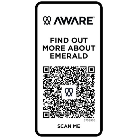 Emerald поло унисекс с коротким рукавом из переработанных материалов Aware™. плотностью 200 г/м²