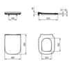 Ideal Standard i.life B T500301 Сиденье и крышка с функцией плавного закрытия, дюропласт