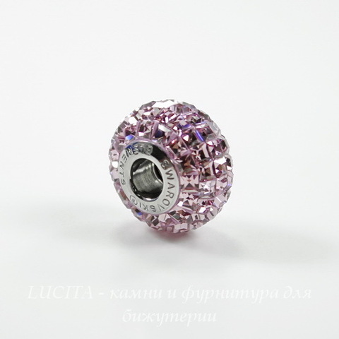 80201 Бусина Сваровски BeCharmed Pave Light Amethyst 15х9 мм ()