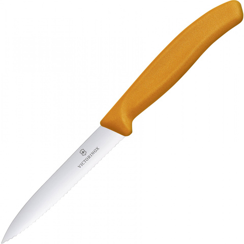 Нож Victorinox с волнистым лезвием, оранжевый (6.7736.L9)