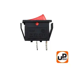 Выключатель UNITED PARTS KCD1, 250В, 15А, 2 контакта, зажигания генератора (30х13.5х30.5мм) (90-1353)