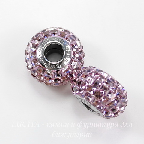 80201 Бусина Сваровски BeCharmed Pave Light Amethyst 15х9 мм ()