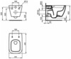 Ideal Standard i.life S T459201 Унитаз подвесной безободковый, технология RimLS+, глубокий смыв