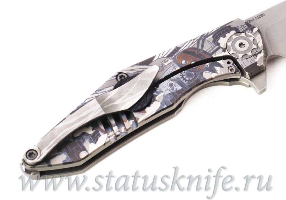 Нож TFK LEM Techno Hornet Project S125V Titanium engraved