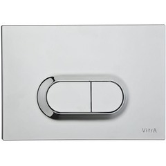 VitrA Loop O 740-0940 Клавиша смыва для унитаза, нержавеющая сталь фото