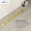 RGW 60213040-06 Душевой лоток Drain Leo-30-40 прямой 400 Золото браш ? 50 мм на ножках, сифон