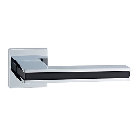 Ручка раздельная ABRISS R50.187 CP/BL хром/черный