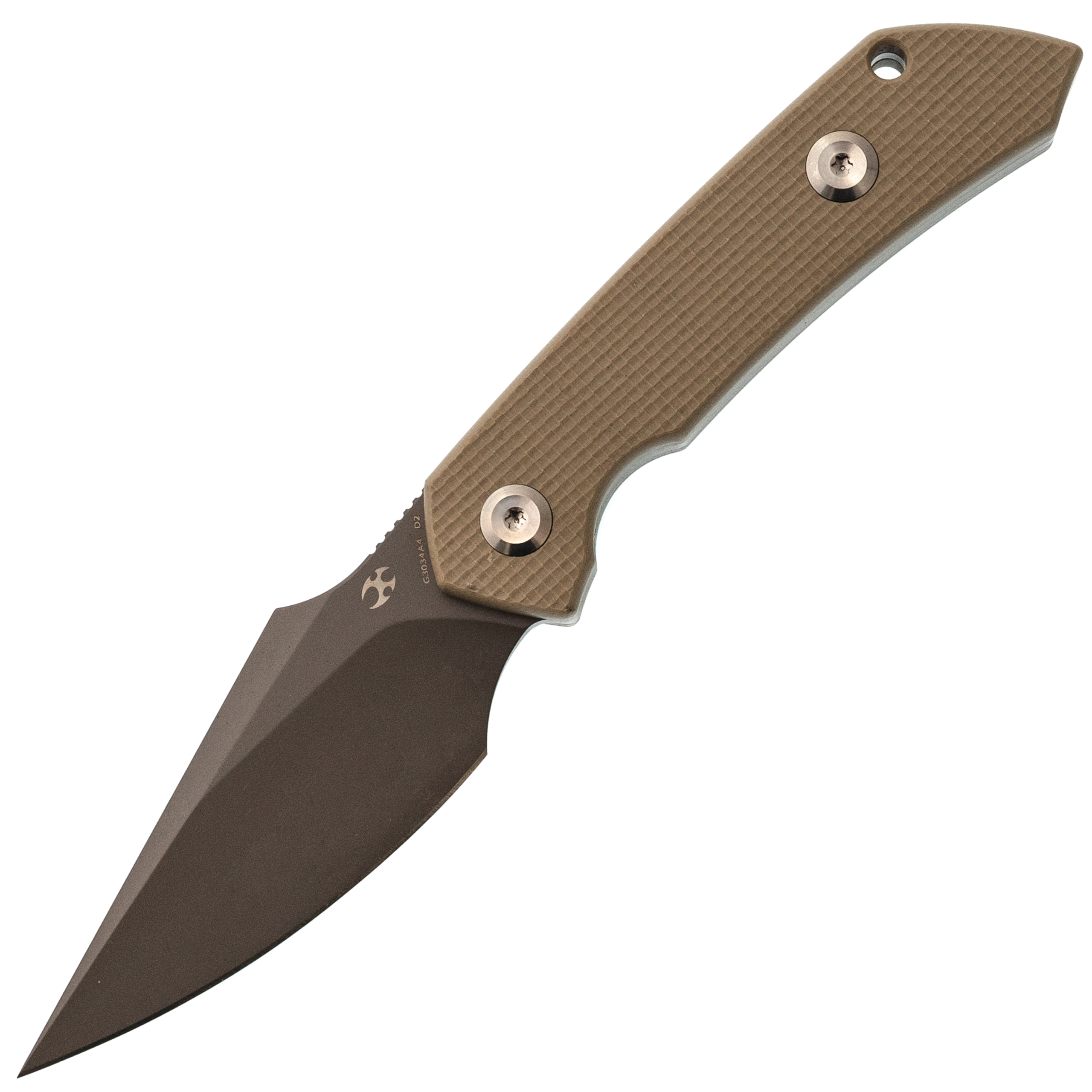 Туристический нож Kansept Fenrir, сталь D2, рукоять G10, песочный