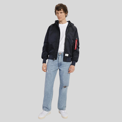 Бомбер Alpha Industries L-2B Hooded Gen II Replica Blue (Синий)