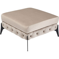 Пуф Bellissima Velvet Beige 80 см