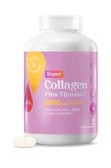 21st Century, Super Collagen с витамином C, 6000 мг, 180 таблеток (сод. желатин)