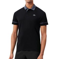 Мужское теннисное поло Lacoste Tennis x Novak Djokovic On Court - khaki/fluor