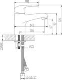 Смеситель для умывальника LEMARK PRAMEN LM3306C