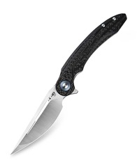 Фото Складной нож Bestech Irida, сталь Sandvik 14C28N, рукоять G10/carbon, черный