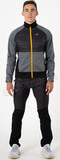 Элитный Теплый лыжный костюм Noname Hybrid 22 UX Black-Grey-Gold мужской