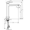 Hansgrohe Metropol 74512000 Смеситель для раковины-чаши с донным клапаном